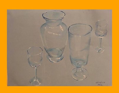 glass drawing practice