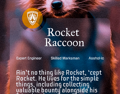 Rocket Raccoon UI Sample (GOTG)