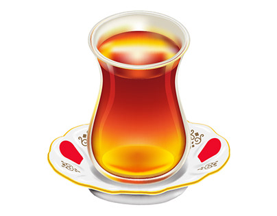 Turkish Tea Glass / Illustration