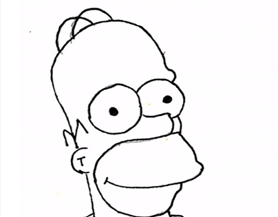 TV Shows - The Simpsons - Homer Drawing