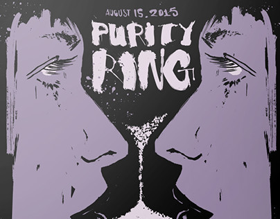 Purity Ring Poster for Maha Music Festival