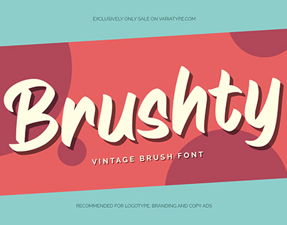 Brushty - Vintage Brush Font