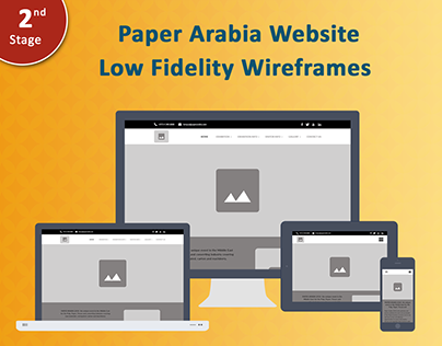 High Fidelity Wireframes - Website UI/UX Concept