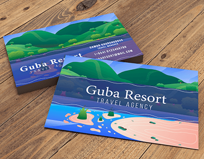 BUSINESS CARD | for travel agency Guba Resort