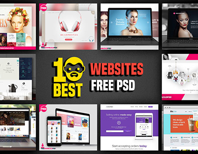 10 Best Websites Free PSD