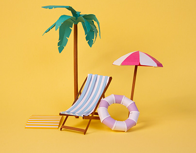 Paper props for Summer collection - Hojas