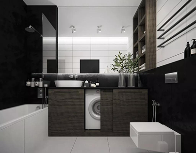 Find Ideas and Tips For Your Black And White Bathroom