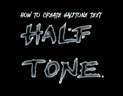 DIY Tutorial: Half Tone Text Effect