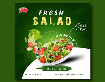 Salad Social Media Poster