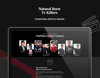 Longform Article Design: Natural Born TV Killers