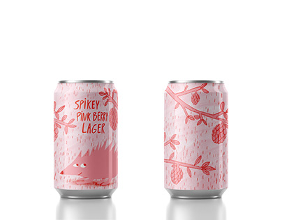 Spikey pink berry lager
