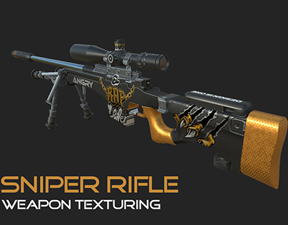 SNIPER RIFLE SUBSTANCE TEXTURING_WEAPON TEXTURING