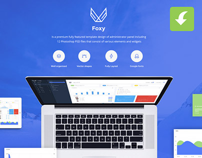 Foxy Free Admin Panel and Dashboard UI Kit (freebie)