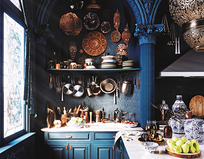 Project thumbnail - Blue Kitchen Design