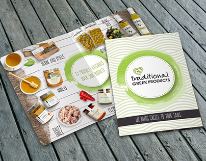 "Greek Traditional Products" A4 Brochure