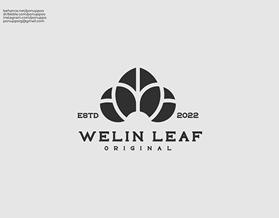 Welin Leaf Logo Design