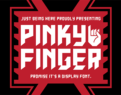 PinkyFinger : Display typeface
