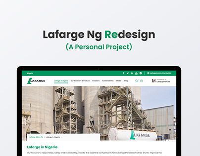 Lafarge Ng Redesign (Personal Project)