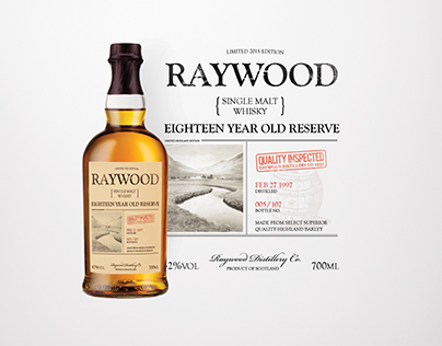 Raywood Whisky Label