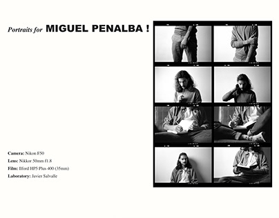 Portraits for Miguel Penalba (writter)