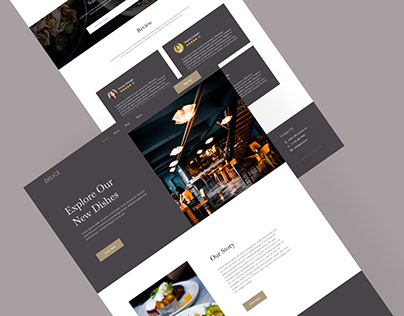 Delice Restaurant Landing Page