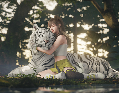 Tigress in the Woods 山林白虎