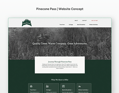 Pinecone Pass | Website Concept