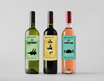 Şarap Etiketi Tasarımı - "İçinden Şarap Geçmiş Filmler"