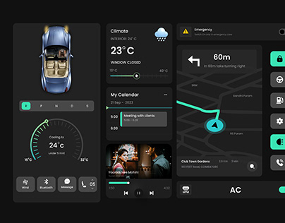Car Dashboard - UI Design
