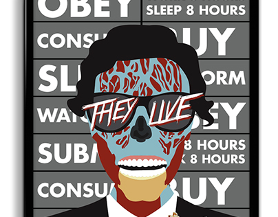 They Live Movie Poster Set
