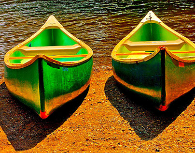Boats along the fishing bank