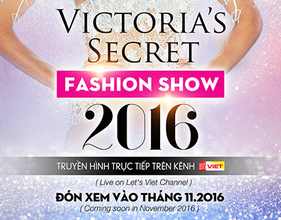 Poster quảng cáo Phát Sóng Trực Tiếp Victoria Secret