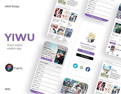 YIWU - UX UI Design | Asian Comics Reader