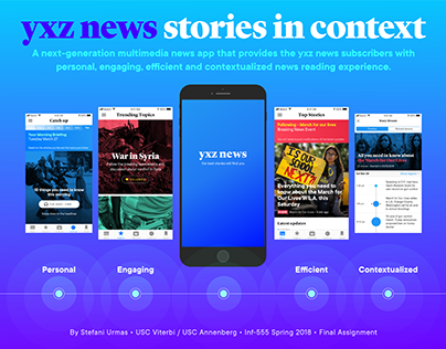 Next-Generation News App: Stories in Context, USC 2018