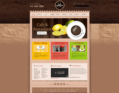 Project thumbnail - Cafe and Restaurant Template