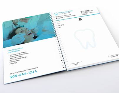 Dental Prescription Pad Book & Envelope