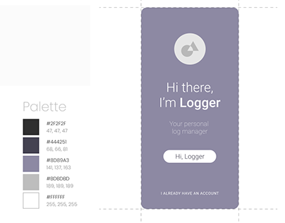 Visual Design - Mobile App | Personal Log Manager