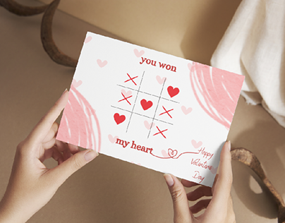 Valentine's Day Card Template .
