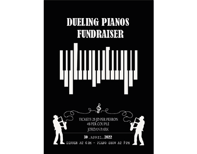 piano party poster