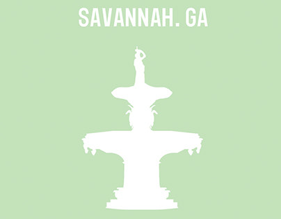 Savannah, GA poster design