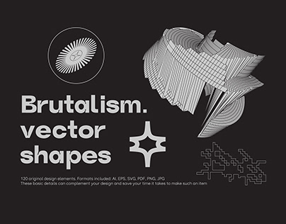 Brutalism. Vector Shapes