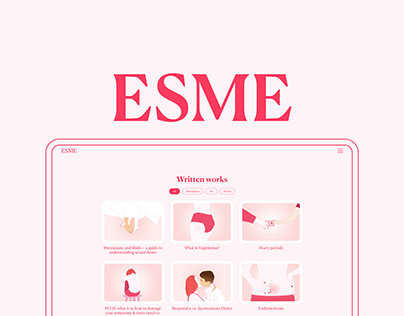 ESME Health - web-design+Illustrations