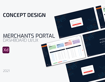 Merchants Portal Concept UI Design