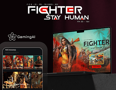 FIGHTER- A Gaming Website Landing Page