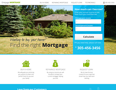 Mortgage Site template design