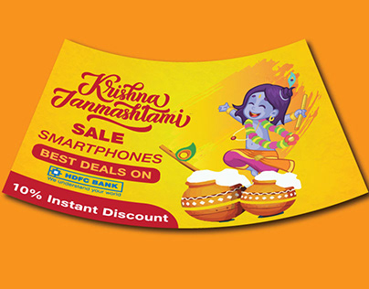 Krishna sale smartphones poster design