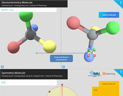 3D interactive molecules forr eLearning project