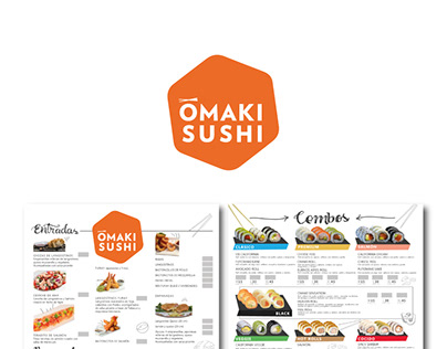 Diseño de Cartas y Redes sociales para Omaki Sushi