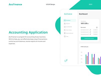 Accounting Application - UI UX Design