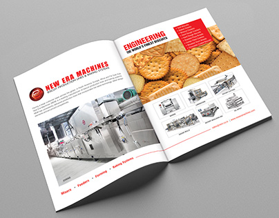 NEM Biscuits Making Machine Double Page Magazine Advt.